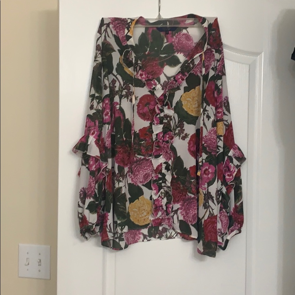 RACHEL ROY Floral Blouse